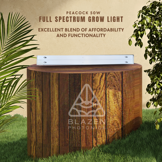 Peacock 50W Full Spectrum Grow Light – Efficient Lighting for Healthy Plant Growth