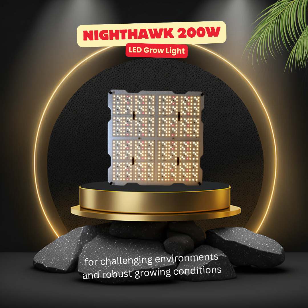 Nighthawk 200W LED Grow Light – Full Spectrum IoT Smart Lighting for Indoor Gardens