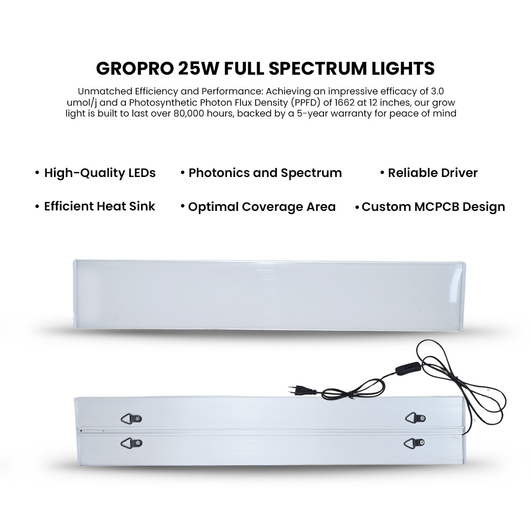 Butterfly 25W Full Spectrum Grow Light – LED Light for Indoor Gardening