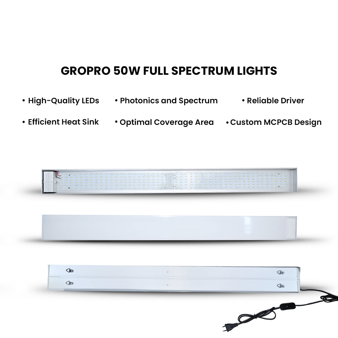 Peacock 50W Full Spectrum Grow Light – Efficient Lighting for Healthy Plant Growth