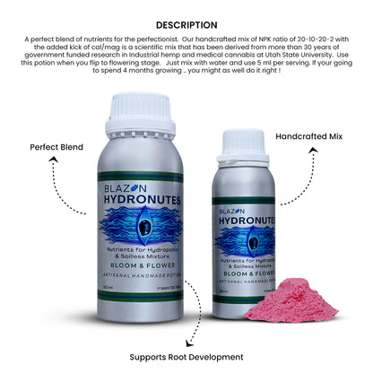 Blazen Hydronutes (Veg & Bloom) 500 ml –  Premium Hydroponic Nutrient Solution